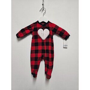 Carter's Baby Girl Buffalo Check Zip-Up Sleep & Play 3M